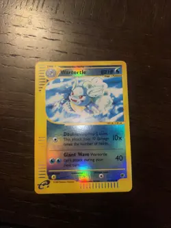 Wartortle 92/165 Pokemon Reverse Holo Rare Expedition WOTC E Reader Vintage LP+ - Image 1