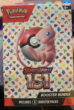 Pokemon Scarlet Violet 151 Booster Bundle 6-Pack, Factory-Sealed, Brand New - Image 1