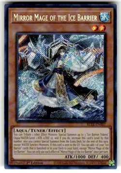 Yu-Gi-Oh Mirror Mage of the Ice Barrier BLTR-EN007 1st Edition Secret Rare NM - Image 1