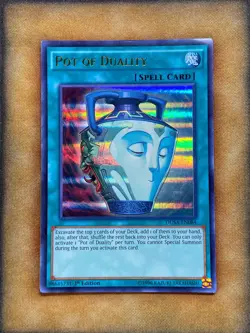 Yugioh Pot of Duality DUSA-EN084 Ultra Rare 1st Ed LP - Image 1