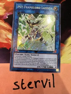 Yugioh! - Psy-Framelord Lambda BLHR-EN051 Secret Rare 1st Edition Near Mint! - Image 1