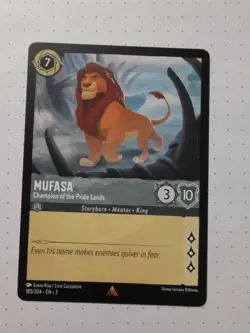 Mufasa Champion of the Pride Lands 185/204 Disney Lorcana NM TCG Card - Image 1