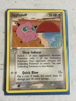 Jigglypuff 65/112 Common EX FireRed LeafGreen Pokemon Card - Image 1