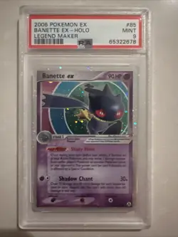 Pokemon Banette EX Legend Maker Ultra Rare Card #85 PSA 9 Mint - Image 1