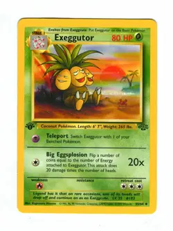 Vintage 1999 First Edition EXEGGUTOR Pokemon Card 35/64 Uncommon (Jungle Set) - Image 1