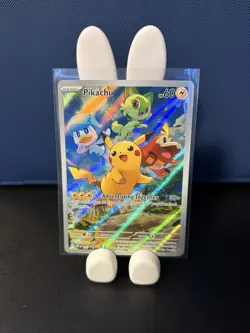 Pikachu SVP 027 Pokemon TCG S&V Paldea Evolved Black Star Promo Card - Image 1