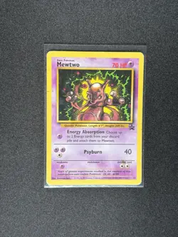 MEWTWO #14 Black Star Promo Strikes Back Movie Release WOTC - Pokemon Card 2000 - Image 1