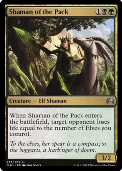 Shaman of the Pack 217/272 Magic Origins MTG Uncommon - Image 1