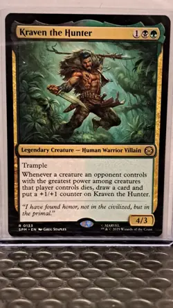 MTG Spider-Man - Kraven The Hunter #133 (Rare Legendary Creature) - Image 1
