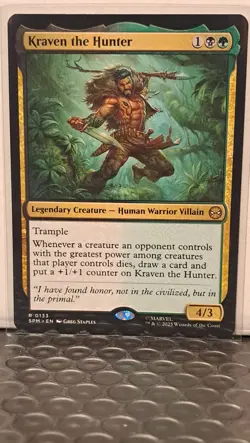 MTG Spider-Man - Kraven The Hunter #133 (Rare Legendary Creature) - Image 2