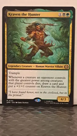 MTG Spider-Man - Kraven The Hunter #133 (Rare Legendary Creature) - Image 3