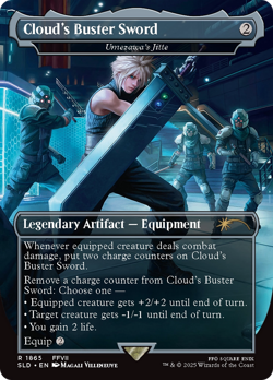 Cloud's Buster Sword #1865 | Near Mint FOIL | Secret Lair Drop Magic MTG - Image 1