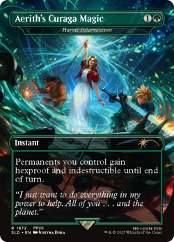 Aerith's Curaga Magic #1872 | Near Mint | Secret Lair Drop Magic MTG - Image 1