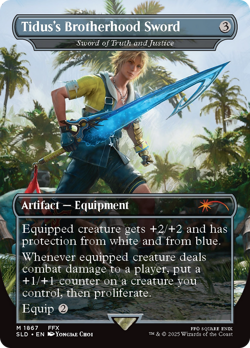 Tidus's Brotherhood Sword #1867 | Near Mint FOIL | Secret Lair Drop Magic MTG - Image 1