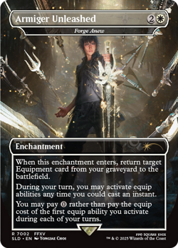Armiger Unleashed #7002 | Near Mint FOIL | Secret Lair Drop Magic MTG - Image 1