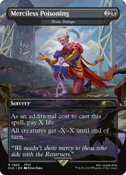 Merciless Poisoning #1860 | Near Mint FOIL | Secret Lair Drop Magic MTG - Image 1