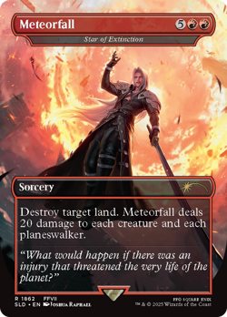 Meteorfall #1862 | Near Mint FOIL | Secret Lair Drop Magic MTG - Image 1