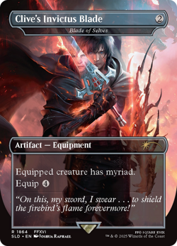Clive's Invictus Blade #1864 | Near Mint FOIL | Secret Lair Drop Magic MTG - Image 1