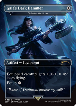 Gaia's Dark Hammer #1866 | Near Mint FOIL | Secret Lair Drop Magic MTG - Image 1