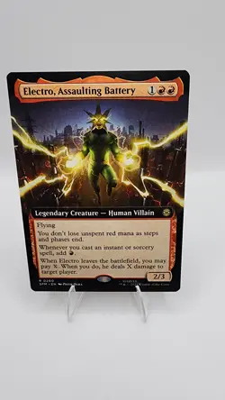 MTG Electro, Assaulting Battery EXTEND ART 260 Marvel's Spider-Man NM SPM - Image 1