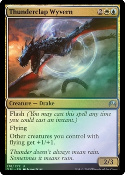 Thunderclap Wyvern 218/272 Magic Origins Foil MTG Uncommon - Image 1
