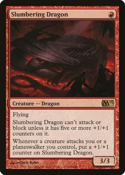 Slumbering Dragon - Magic 2013 (M13) - Magic The Gathering - MTG - Image 1
