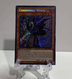 Yugioh Condemned Witch SOFU-EN028 Secret Rare Unlimited Light Played - Image 1