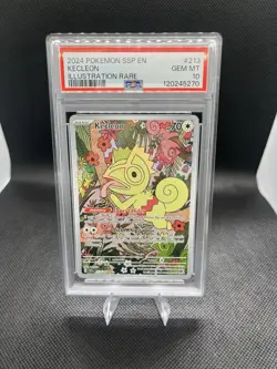 Pokemon TCG Kecleon Card PSA 10 Surging Sparks Illustration 213/191 - Image 1