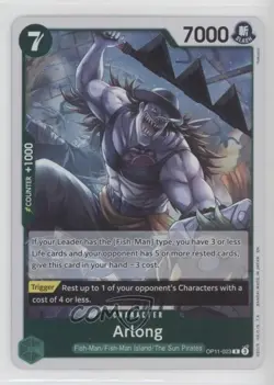 2025 One Piece Card Game: A Fist of Divine Speed OP11 R Arlong #OP11-023 - Image 1