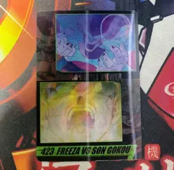 PREORDER Son Goku Frieza 423 Japanese Dragon Ball Morinaga Wafer Card - Image 1