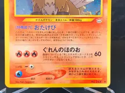 Entei Holo No.244 Neo 3 Revelation 2000 Old Back Japanese Pokemon Card - Image 4