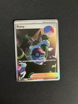 Pokemon TCG Penny Paldean Fates Trainer Card 239/091 Special Illustration Rare - Image 1