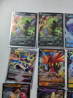 Pokemon V Card Lot 25 Ultra Rare Holo - Tyranitar, Zeraora, Lapras, Leafeon NM - Image 2