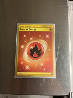 Pokemon TCG Fire Energy 230/197 SV Obsidian Flames Gold Hyper Rare Card - Image 1