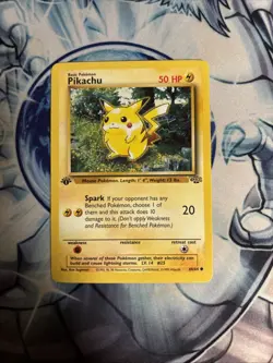 (HPL) Pokemon Card - Pikachu Jungle 1st Edition 60/64 Common VLP - Image 1