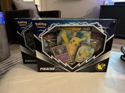 Pokemon TCG Pikachu V Trading Cards Box Factory Sealed Lot of 2 Rare New IN HAND - Image 1