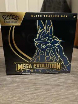 Pokemon Mega Evolution Elite Trainer Box Trading Card Game - Lucario Sealed - Image 1