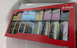 Pokemon TCG Prismatic Evolutions Costco 8 Mini-Tin Bundle w/ Promo Cards SEALED - Image 1