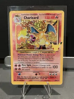 Pokemon TCG Charizard 4/102 Celebrations Classic Collection Holo Card NM-M - Image 1