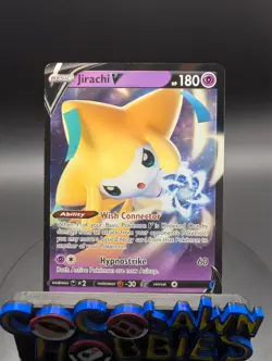 Pokemon TCG Jirachi V SWSH299 Promo NM Black Star Holo Rare Card - Image 1