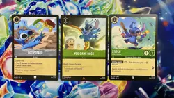 Disney Lorcana TCG Playset Stitch 3 Cards 97/204 195/204 26/204 Non-Foil - Image 1