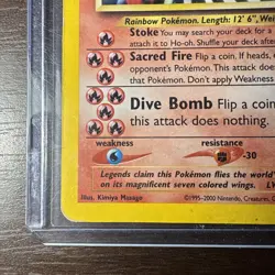 Ho-Oh 7/64 Holo Rare Neo Revelation Pokemon Card Light Play Condition 🔥🐓🔥 - Image 4