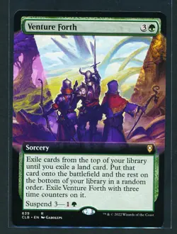 Venture Forth - Extended Art - Magic MTG 2022 Battle for Baldur's Gate NM/M - Image 1