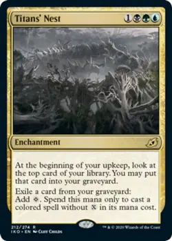 x1 Titans' Nest - Foil R MTG Ikoria: Lair of Behemoths M/NM, English - Image 1