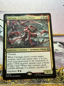 1x Carnage, Crimson Chaos NM Eng MTG - Marvel's Spider-Man - Image 5