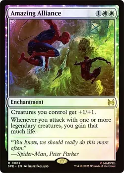 Amazing Alliance Foil Marvel's Spider-Man NM MTG - Image 1