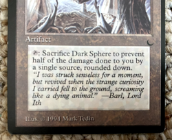 1994 MTG "Dark Sphere" !!Lightly Played!!- The Dark (4th Expansion) NICE - Image 4