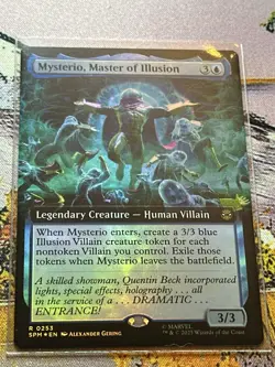 Mysterio, Master Of Illusions Mtg Foil Borderless Spider-Man Magic The Gathering - Image 1