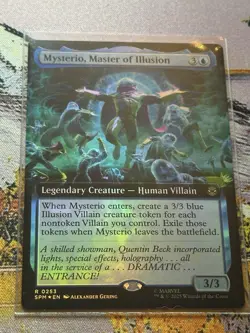 Mysterio, Master Of Illusions Mtg Foil Borderless Spider-Man Magic The Gathering - Image 3