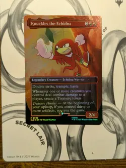 Knuckles the Echidna (Rainbow Foil) Secret Lair Drop Foil - Image 1